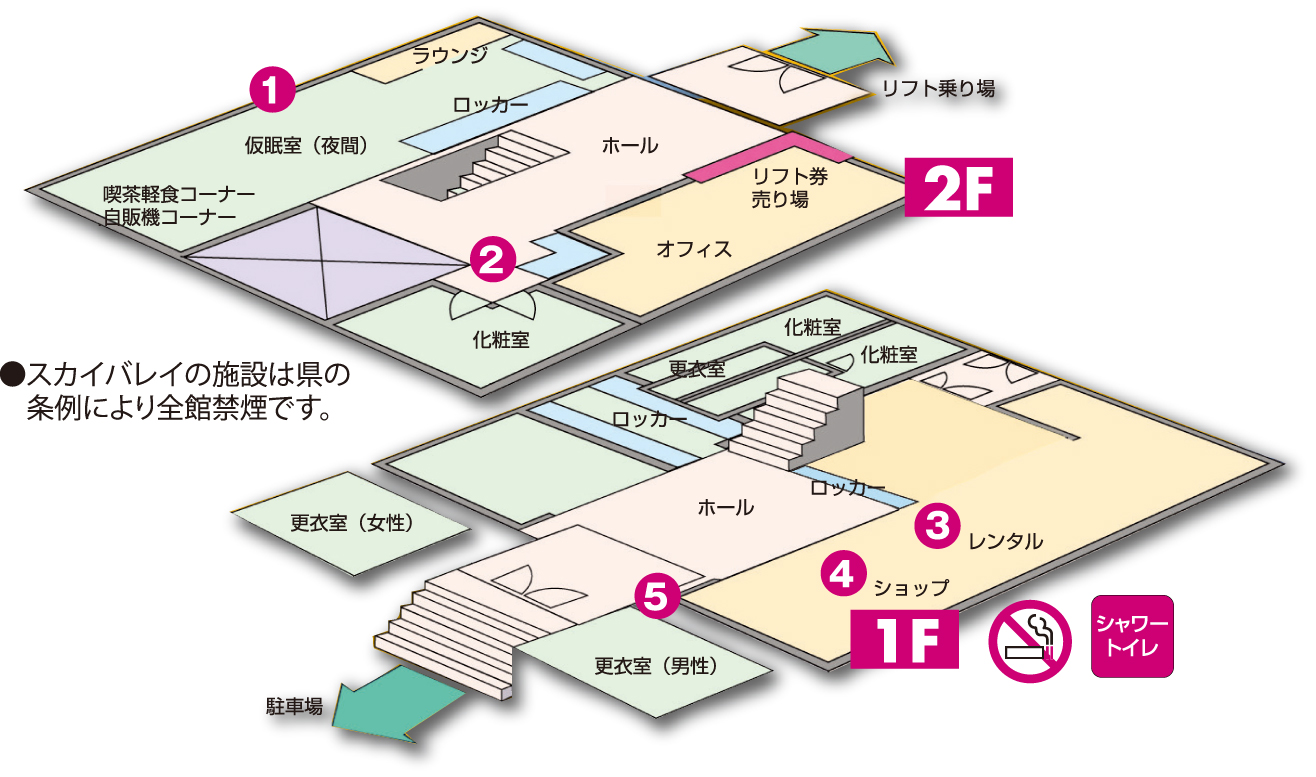 スキーセンター見取り図
